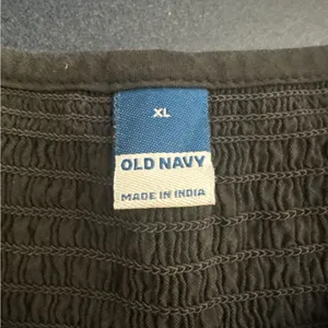 Old Navy Black Blouse with‎ Tassel Accents thumbnail 5
