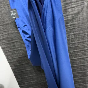 Lulus women’s XS Blue Satin Maxi Dress V-Neck Spaghetti Straps Lined NWT(E25)&✨ thumbnail 9