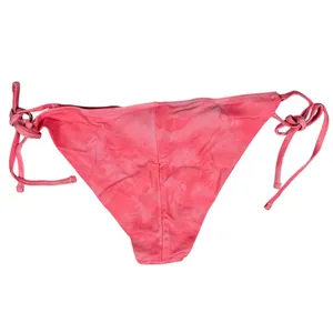 Aerie Cheekier Bikini Bottoms‎ Coral Tie Dye Floral Embroidered Size M thumbnail 2