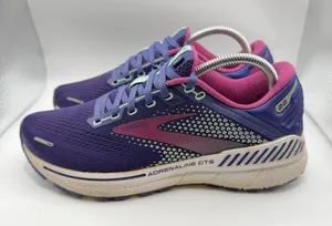 Brooks Adrenaline GTS 22 Womens Running Shoes Size 9 Purple Pink Support Casual thumbnail 1