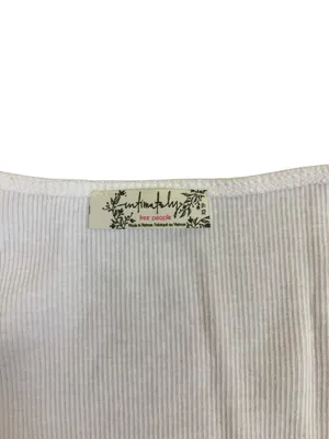 Free People Intimately White Surplice Cap‎ Sleeve Ruched Thong Bodysuit XS thumbnail 2