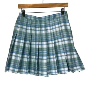 Rewind Womens School Girl Knife Pleated Mini Skirt Blue Plaid 90s Y2K Preppy Size S‎ thumbnail 2