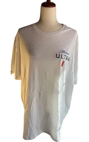 Michelob Ultra White Dog Sunglasses Graphic T-Shirt XXL thumbnail 1