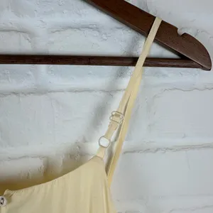 FORE Yellow tiered maxi dress flowy summer dress adjustable straps Size Small thumbnail 10