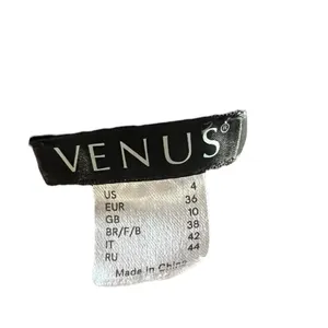 Venus Charcoal Gray Open Front Blazer Notched Lapel Workwear Size 4 thumbnail 6