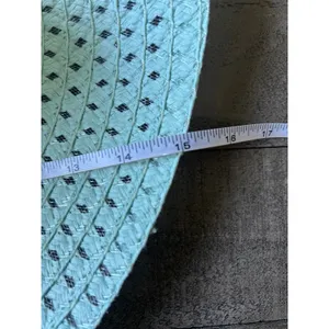 NWOT Foldable Mint Ladies Wide Brim Straw Womens Beach Floppy Summer Sun‎ Visor thumbnail 6