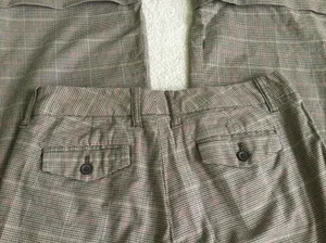 Gap Vintage Y2K Stretch Glen Plaid Flare Cuffed Trousers - Sz 6 thumbnail 8