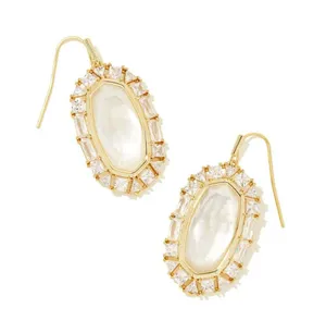 💫 Kendra Scott Elle Crystal Frame Drop Earrings thumbnail 1