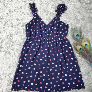 Madewell Ruffle-Strap Confetti Floral Dress‎ thumbnail 2