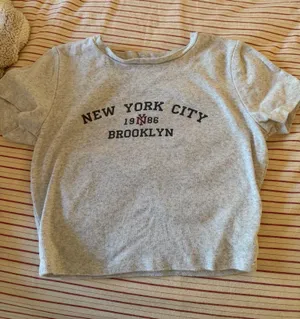 Garage NYC Crop Top Heather Grey thumbnail 2