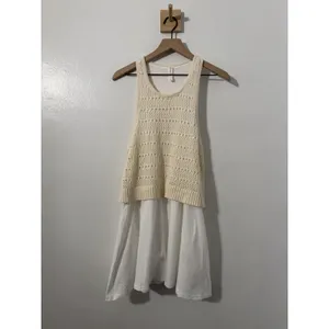 Daily Practice by Anthropologie Twofer Sweater Knit Mini Dress Lg thumbnail 3