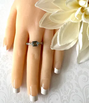AQUA Aquamarine Ring, Size 8 thumbnail 2