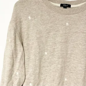 Rails Womens Size Small Ramona Embroidered‎ Star Sweater Heather Brown thumbnail 2