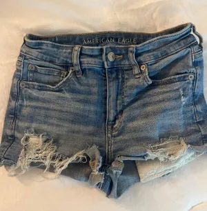 American Eagle High-Rise Shortie Jean Shorts thumbnail 1