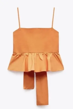 Orange ZARA Top thumbnail 1