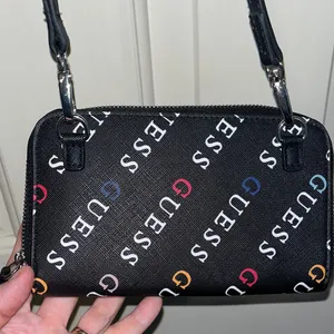 Guess Black Wallet with Multicolor Logo thumbnail 2