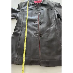 Vintage Couture by J. Park Genuine Leather Brown Jacket | Size Medium thumbnail 11