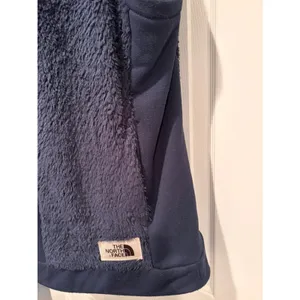The North Face Osito Hybrid Vest Womens XL Navy Y2K Faux Fur Fleece NF0A337P thumbnail 3