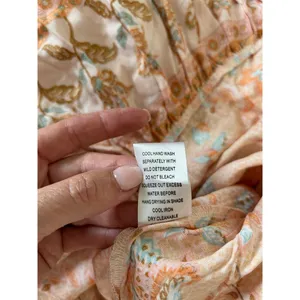 Petal + Pup womens maxi dress size 4 orange print long sleeve v neck tiered thumbnail 12