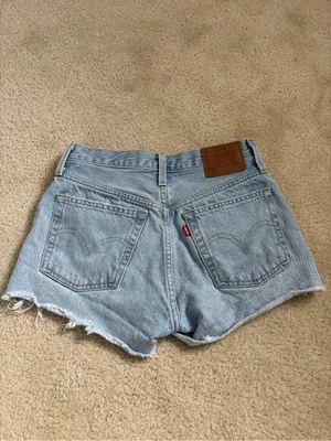 Levi's 501 Distressed Denim Shorts thumbnail 3