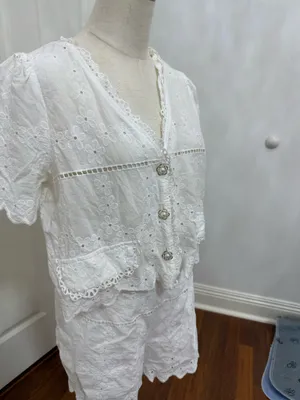 Boutique White Two-Piece Set thumbnail 2