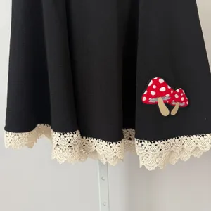 Hot Topic Midnight Hour sz S Mini‎ Mushroom Skirt Coquette thumbnail 4