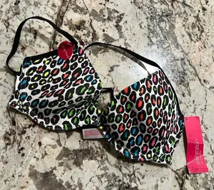 NWT Women’s Xhilaration Lightly Lined 34C Cheetah Leopard Colorful Bra thumbnail 1