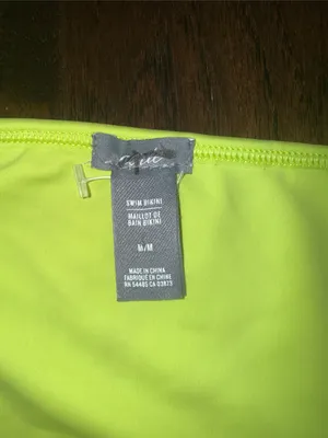 Aerie Neon Yellow Crochet Accent Bikini Bottom medium thumbnail 2