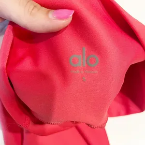 Alo Airlift High Rise 7/8 Leggings Pants Lipstick Red Pink Small thumbnail 3