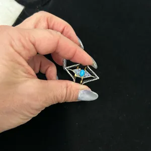 Amrapali Turquoise Sapphire Diamond Stack Ring thumbnail 8