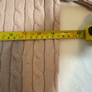 Dusty Rose Cable Knit Polo - Coquette Aesthetic - L thumbnail 5