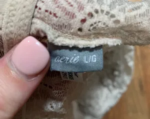 Aerie Floral Print Lace Racerback Bralette Large thumbnail 3