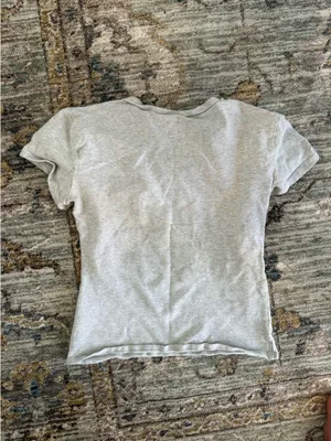 Abercrombie Baby Tee Essential Light Grey thumbnail 3