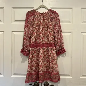 love the label Tippy Border Dress Pink‎ Floral Womens Size Large thumbnail 2