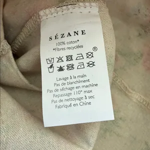 NWOT Sézane x Andion Floral Boho Hippie Garden Cottage Cotton Market Tote Bag thumbnail 3