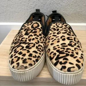 Halogen Baylee Leopard Print Slip On‎ Platform Sneakers 9.5 thumbnail 5