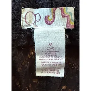 OP Ocean Pacific Black Lace Beach Shorts Women Size M thumbnail 2