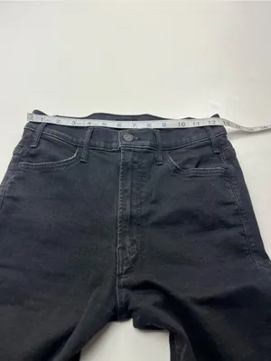 Mother The Hustler‎ Ankle Fray Women's 28 Black Not Guilty Bootcut Denim Jean thumbnail 8