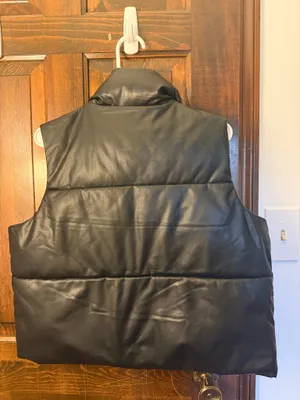 Old Navy Leather Vest Faux thumbnail 2
