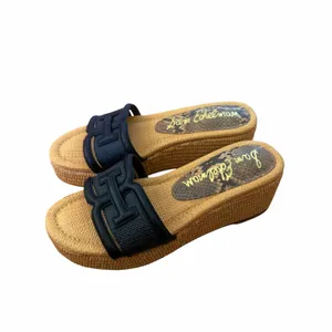 Sam Edelman Black Pauleena Slide Wedge Sandals Sz 7 thumbnail 3