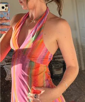 Show Me Your Mumu Tie Dye Mini Dress thumbnail 3