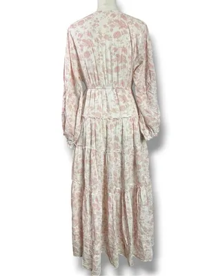 Free People Ethereal Dainty Cottage Pappiet Midi Dress Maxi Top Size Small thumbnail 6