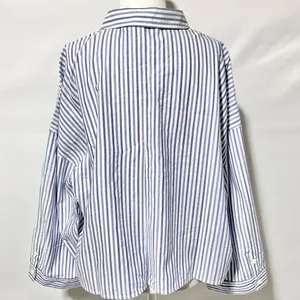 New Everlane 100% Cotton The Woven PJ Button Down Top Blue Stripe Size XL thumbnail 11