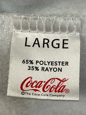 Coca Cola Grey Tie-Dye Sweatshirt with Pastel Rainbow Logo thumbnail 5