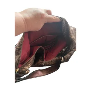 Vintage Y2K Copper Metallic Slouchy Hobo Crescent Shoulder/Crossbody Bag thumbnail 7