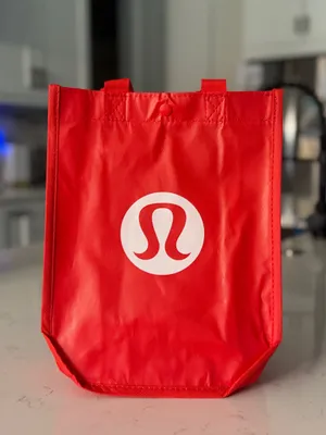 Lululemon Athletica Red Reusable Tote Bag Made to Feel thumbnail 2