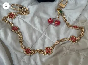 Cherry Bag Charm Gold thumbnail 1