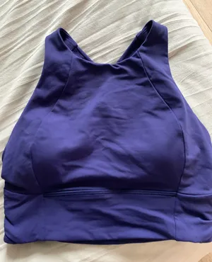 Lululemon Free To Be Serene Bra High Neck Emperor Blue NWOT thumbnail 1