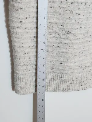 Madewell Speckled Cream Mock Neck Sweater Size Small thumbnail 8