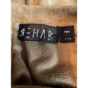 Rehab Brown Faux Suede Deep Side Tank Bodysuit Western Streetwear Moto Y2K Sz S thumbnail 8